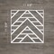 Ekena Millwork Small Gilcrest Decorative Fretwork Wall Panels in Architectural PVC, 11 3/8"W x 11 3/8"H x 3/8"T WALP12X12GCT - alternate 2